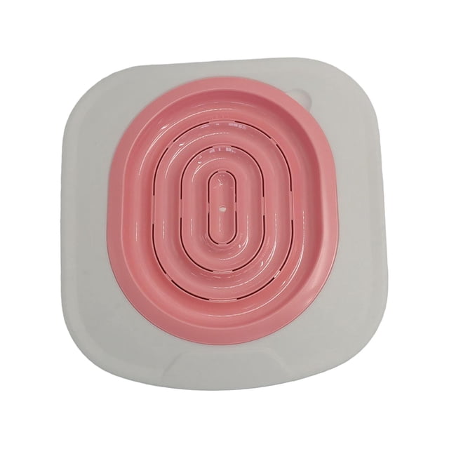 Entrenador De Inodoro Para Gatos Sunnimix Kit De Limpieza De Entrenamiento Rosa 40x30x3.5cm