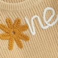 thumbnail image 5 of Okbabeha Baby Girl First Birthday Outfit One Embroidery Sweater Pullover Oversized Knit 1st Birthday Winter Cute Clothes, 5 of 7