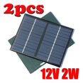 thumbnail image 3 of 2PCS Solar Panel 12V 2W DIY Solar Plate Toys for Outdoor Mini Solar System Battery Cell Phone Chargers Home Portable ,Easy to Install, 3 of 6