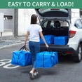 thumbnail image 6 of Extra Large Moving Bags, 4 Pack Heavy Duty Moving Bags, Sturdy Backpack Straps, Handles, Zippers, Folding Collapsible Reusable Moving Storage Tote Bags for Clothes (Blue), 6 of 7