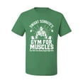 thumbnail image 2 of Dwight Schrute's Gym for Muscles Pop Culture Men's Graphic T-Shirt, Kelly, X-Large, 2 of 3