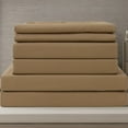 thumbnail image 5 of 7-Piece Comforter Set Microfiber Taupe Bed in a Bag Elegance Bedroom Fall Bedding Sets for Queen Bed, 5 of 5