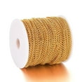thumbnail image 4 of Iron Twisted Chains Curb Chains Unwelded Golden 5.5x3.5x1mm about 164.04 Feet(50m)/roll, 4 of 5