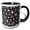 Black/White, variant on 3drose, Contemporary Black and White Snowflake Pattern, 15oz Mug