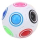 thumbnail image 5 of Juguete educativo de aprendizaje con forma de pelota arcoíris para aliviar el estrés, cubo de fútbol para niños., 5 of 14