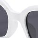 thumbnail image 4 of Gafas de sol de moda Gafas de sol retro Gafas de sol unisex Gafas de sol unisex Forma ovalada De moda Evitar el deslumbramiento Gafas de bloqueo UV para exteriores Blanco ANGGREK Otros, 4 of 8