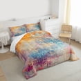 thumbnail image 3 of Feelyou Chic Abstract Ombre Full Size Comforter Sets for Women, Vintage Fashion Art Bedding Comforter Set, Fashion Watercolor Reversible Bedding Sets, Super Cozy Room Decor, 3-Piece, 3 of 8