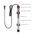thumbnail image 3 of Aquarium Fish Tank Heater Submersible Fish Tank Heater Sensitive Thermostat Multi-angle Installation 25W 30L Suitable For Fish Turtle Tank, 3 of 5