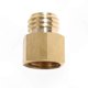 thumbnail image 1 of Adapter for CO2 Gas Converter - TR21-4 Female to TR21-3 Male Thread Copper Fitting for Cube Tank Output Use, 1 of 5