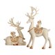 thumbnail image 3 of Fiudx Juego de Estatuas de Ciervo, Escultura de Resina de La Prosperidad, Elegante Decoración de Escritorio, Elegante Detalle para El Hogar y La Oficina, Ideal Como Regalo para Familiares y Amigos, T, 3 of 7
