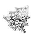 thumbnail image 4 of serony 12pcs Hollow Christmas Tree Napkin Rings Xmas Party Banquet Kitchen Dining Room Table Napkin Holders, 4 of 6
