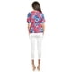 thumbnail image 3 of Blusa escote cruzado Roman Fashion /Juvenil, 6931 (Fiusha / Azul) fucsia EG, 3 of 5