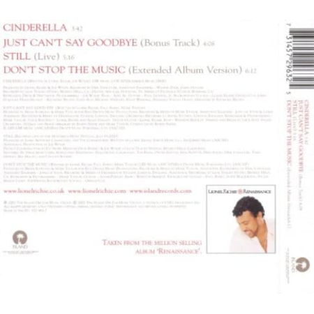 Cinderella Lionel Richie (CD)