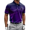 thumbnail image 2 of Zysthvn Summer Shirts for Men Short Sleeve Casual Golf Polo T Shirts for Men Turn Down Collar Printed Shirts, 2 of 5