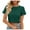 Green, variant on EDHITNR Women's Casual Shirts, Womens T Shirts Cotton, Women Dressy Tops Women's Summer Popcorn Crop Tops Sleeveless Round Neck Going Out Tops