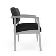 thumbnail image 4 of Chaise Bariatrique d'Attente de Réception en Acier Lenox / Acier Argenté / Gris Foncé / Noir, 4 of 5