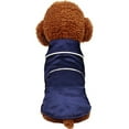 thumbnail image 1 of Small Dogs Cats Pajamas Pet Soft Silk Lapel Two-Legged Sleepwear Shirt for All Season, 1 of 5
