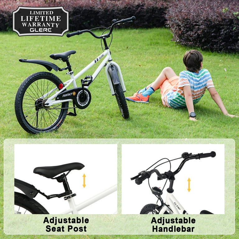 Glerc 20 inch Kids Bike for Child 7-13 Year Old Boys & Girls with
