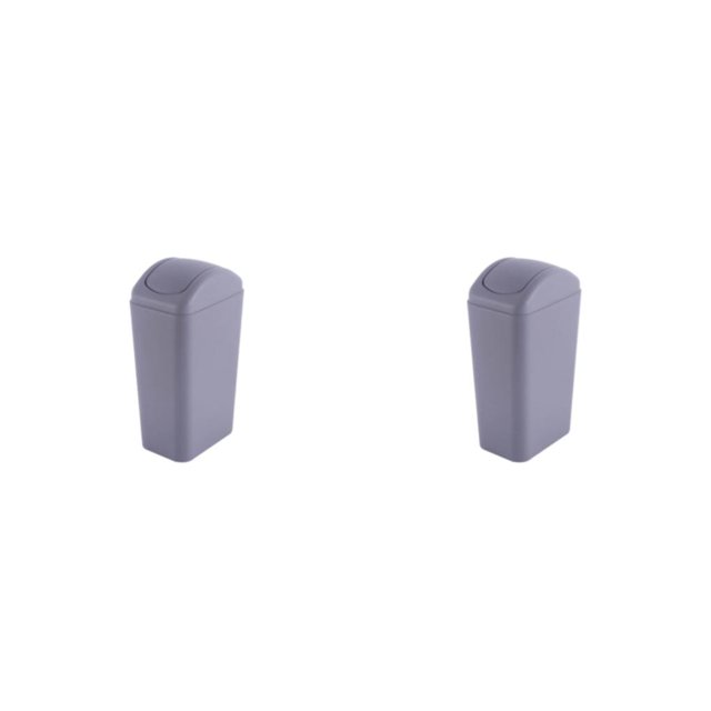 Inteprter Cubo de basura ligero y asequible para cocina que ahorra espacio Cubo de basura de plástico elegante conveniente respetuoso con el Type2 NO2