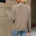 thumbnail image 7 of Msgweeeg Women’s Sweaters Stand Collar Zipper Cardigan Long Sleeve Knit Coat Pullover Elegant Casual Fashion Winter Warm Top for Daily Wear and Vacation, 7 of 7