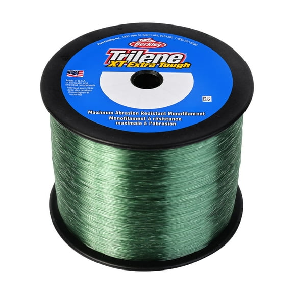Berkley Trilene® XT® Monofilament Fishing Line, Low-Vis Green, 17 lb Test Strength, 3000 yd