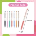 thumbnail image 2 of 1 Pcs Colored Gel Pens,0.5mm Retractable Quick-Dry Fine Point Rollerball Pens,Smooth Writing Pen,Click Pens Colorful Ink Pen,Comfort Grip for Journaling, Note Taking, Doodling, Drawing,(Red,5.91 in), 2 of 2