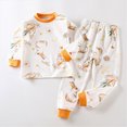thumbnail image 6 of NOLDARES Kids Toddler Boy Pajamas Pj Set Long Sleeve Snug Fit Soft & Cozy Sleepwear Loungewear 2-Pack 6-12 Months 12-24 Months 2t 3t 4t 5t 6t 7t 8t 9t Children,Orange,5-6 Y, 6 of 9