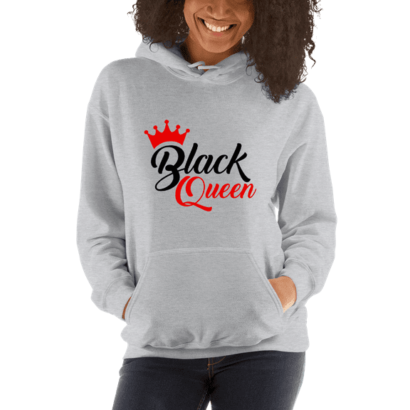Black Queen Ladies' Hooded Sweatshirt