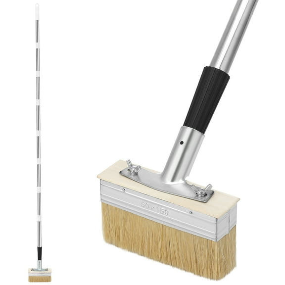 Armscye 69" Long Reach Deck Stain Brush Set, Deck Stain Applicator with 8 Long Handle, Stain Paint Brush for Wood, Oils, Deck Coatings, Fence Wall