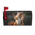 thumbnail image 2 of PHELIKA Squirrel Funny Animal Meets Magnetic Mailbox Covers Post Letter Box Cover Standard Size 25.5"H x 21"W, 2 of 8