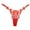Red, variant on yunLCZ Women's Cotton Underwear High Waist Ladies Butterfly Embroidery Fashion Thong Women Hollow Mesh Embroidery Hollow Panties