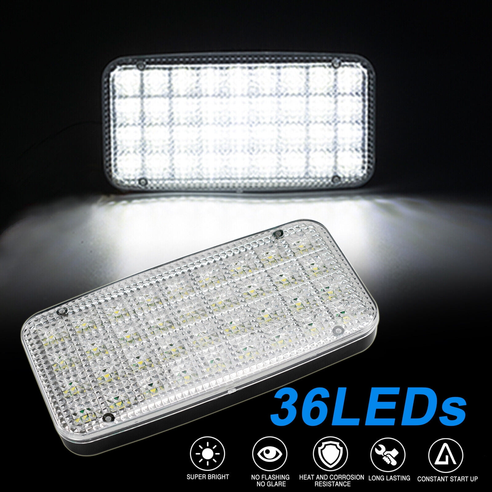 Car Interior Dome Light Indoor Roof Ceiling Lamp 36led Universal Trunk