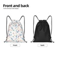 thumbnail image 5 of Kdxio Tulips Flowers Print Drawstring Backpack Bag,Waterproof Draw String Back Sack, Gym Drawstring Bags Swim Bag For Unisex, 5 of 9
