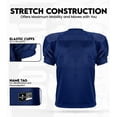 thumbnail image 3 of Exxact Sports Boys Football Practice Jersey - Pro-Style, Lightweight & Breathable Mesh Youth Football Jersey for Kids (Navy, Youth Large / X-Large), 3 of 6