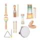 thumbnail image 1 of Juego de instrumentos musicales para bebés, instrumentos de percusión de madera, juguete interactivo 9 piezas, 1 of 9