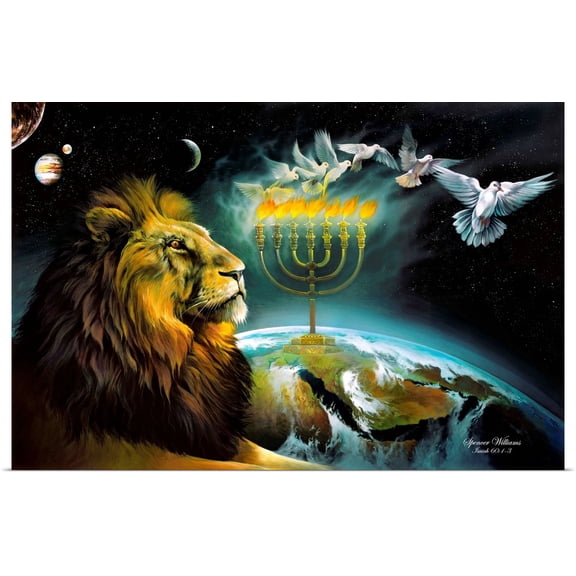 Great BIG Canvas | Rolled Spencer Williams Poster Print entitled Menorah