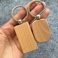 thumbnail image 2 of Wood DIY Key Chain Portable Man Woman Paintable Hanging Making Bag Handbag Crafts Making Bag Handbag Clothes Automotive Keychain Accessories Round, 2 of 9