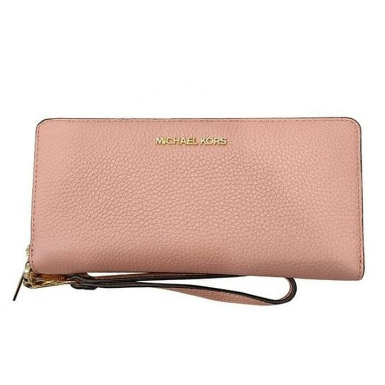 Michael Kors Jet Set Travel Pebbled Leather Continental Wristlet