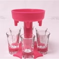 thumbnail image 5 of Bouanq 6 Ways Shot Glass Dispenser ,Glasses Hanging Holder Stand Rack,Carrier Caddy Dispenser for Cocktail Party Get Togethers Weekend, Pink (Not Include The Glass), 5 of 5