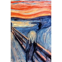 The Scream by Edvard Munch Wall Poster, 14.725" x 22.375"