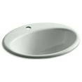 thumbnail image 6 of Kohler K-2905-1-KA Farmington Drop-in Bathroom Sink with Single Faucet Hole - Black & Tan, 6 of 8