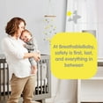 Clearance！ Chaoliuy Crib Bumpers Mini Crib Breathable Crib Bumper Grey