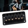 thumbnail image 1 of Electric Guitar Bridge, Hardtail Saddle Bridge Fine Workmanship Zinc Alloy Copper 78mm 6 String  For Replacement, 1 of 9