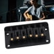 thumbnail image 2 of Accesorios para instrumentos musicales, puente de sillín rígido, 6 piezas traseras para guitarra, puente para guitarra eléctrica, características mejoradas, 2 of 12