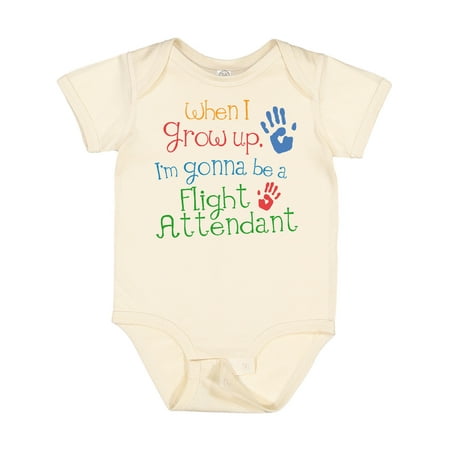 

Inktastic Flight Attendant Future Gift Baby Boy or Baby Girl Bodysuit