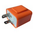 thumbnail image 5 of nipocaio 12V 2 Broches Réglables Vitesse Led Clignotant Clignotant Lumière Relais Résistance Fixer Hyper Contrôle Flash pour Moto Orange Couleur, 2pcs, 5 of 5