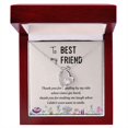 thumbnail image 1 of To My Best Friend Thank you Forever Necklace w Message Card, 1 of 8