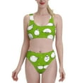 thumbnail image 2 of Picia Funny Sheep Doing Yoga Women's High Waisted Bikini Scoop Neck Swimsuit Two Pieces Bathing Suit-Small, 2 of 8