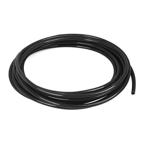 Polyurethane Vacuum Tubing, 1/4In O.D, 10Ft Black