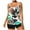 Light Blue, variant on Taqqpue Tankini Swimsuits for Women Two Piece Tummy Control Swimsuits Flowy Blouson Floral Swim Tank Top with Boyshorts S-2XL